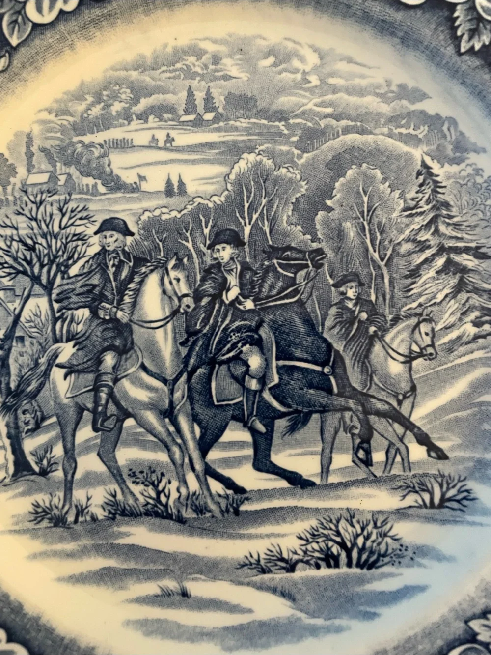 Liberty Blue by Staffordshire China Luncheon Plate